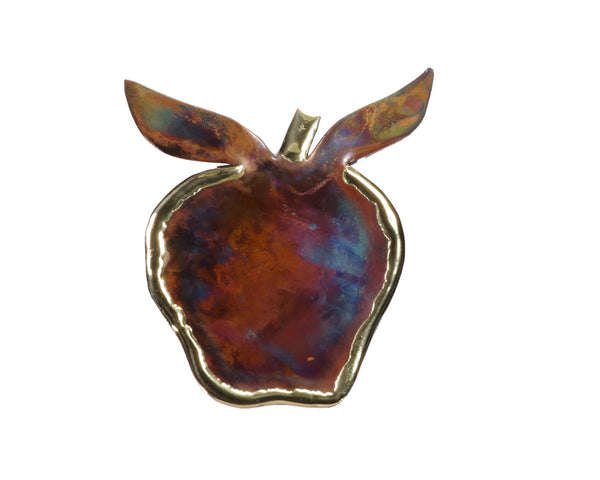Copper Art Apple Ornament