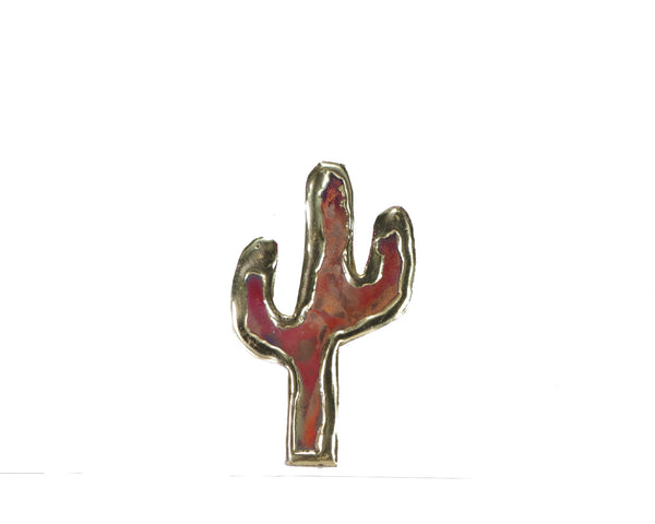 Copper Art Cactus Magnet