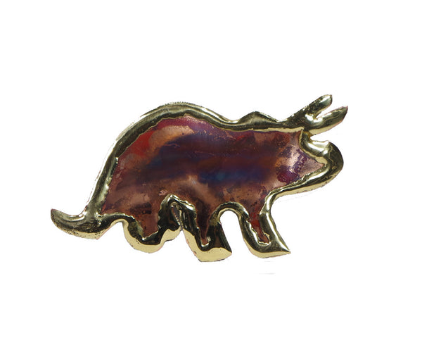 Copper Art Triceratops Magnet