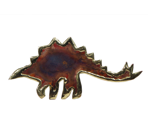Copper Art Stegosaurus  magnet