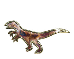 Copper Art Velociraptor Ornament