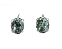 Greenstone Earrings 10x8mm  4453