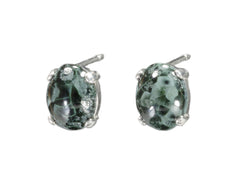 Greenstone Earrings 10x8mm  4453