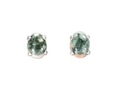Greenstone Earrings  7x5mm  4547
