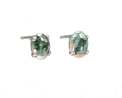 Greenstone Earrings  7x5mm  4547