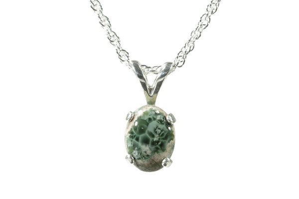 Greenstone  8 x 6mm Pendant 4521
