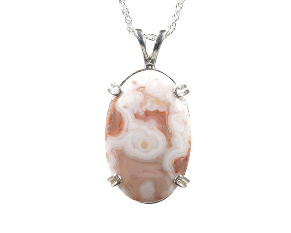 lake Superior Agate Pendant 24mm x 16mm  4534