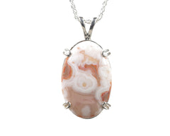lake Superior Agate Pendant 24mm x 16mm  4534