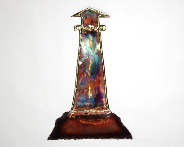 Copper Art Lighthouse Wall Decor