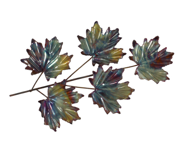 Copper Art Maple Leaf 5 Leaf large Wall Decor