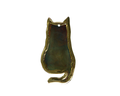 Copper Art Cat Ornament