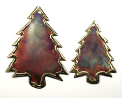 Copper Art Pine Tree Ornament Small