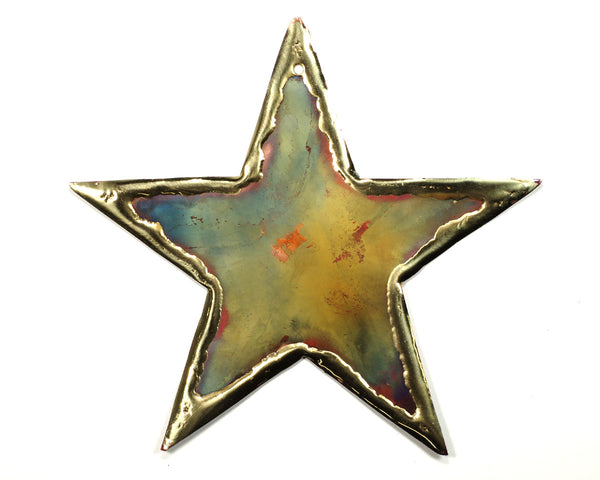 Copper Art Star Magnet Large