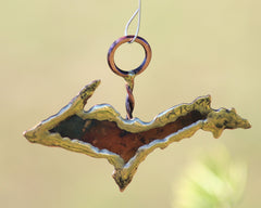Copper Art Upper Peninsula Ornament Small
