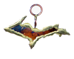 Copper Art Upper Peninsula Ornament Small
