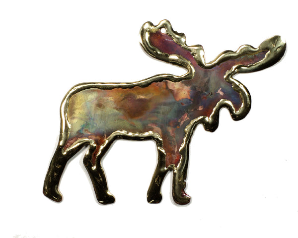 Copper Art Moose Ornament