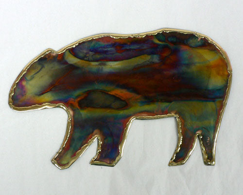 Copper Art Bear Wall Decor