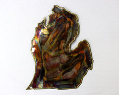 Copper Art Medium Lower Michigan Wall Decor
