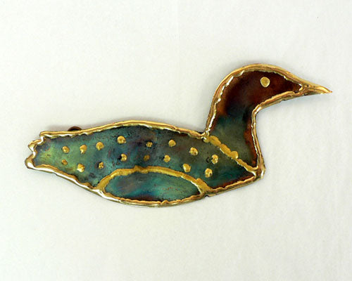 Copper Art Small Loon Wall Decor