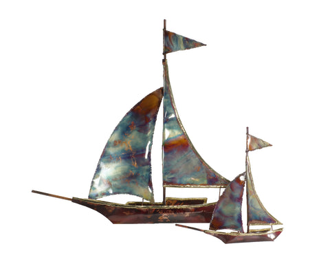 Copper Art Sailboat Large