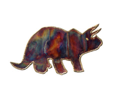 Copper Art Triceratops Wall Decor Small