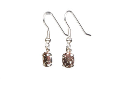 Copper Firebrick  8 X 6 mm dangle earrings  4945