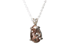 Copper Firebrick  11 x 9mm Pear pendant   4929