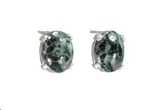 Greenstone Earrings 10x8mm  4453