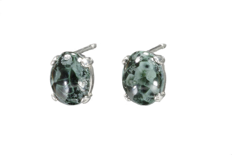 Greenstone Earrings 10x8mm  4453