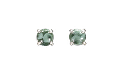 6mm Greenstone Earrings  4541
