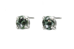 Greenstone Earrings  6mm   4544