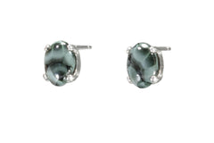 Greenstone Earrings  8x6mm  4550