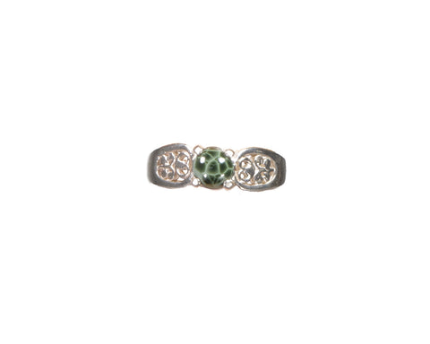 Greenstone Ring  6mm Filigree setting