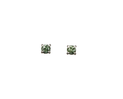 Greenstone Earrings 5mm  4908
