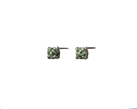 Greenstone Earrings 5mm  4908
