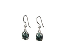 Greenstone Dangle Earrings 9 x 7mm 4911