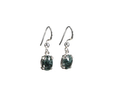 Greenstone Dangle Earrings 9 x 7mm 4911