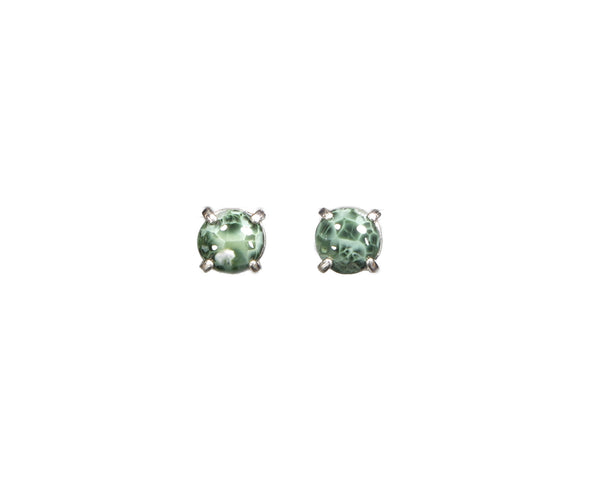Greenstone Earrings  7 mm  4950