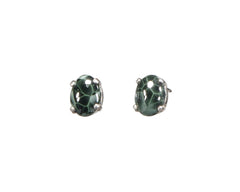 Greenstone Earrings 8x6mm  4957