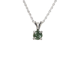 Greenstone S.S. 6mm Round Pendant  5315