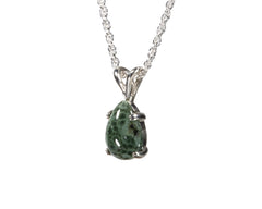 Greenstone S.S. 9X7 Teardrop Pendant 5322