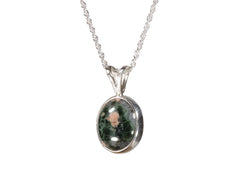 Greenstone Bezel Set 12 x 10mm Pendant 284  5334