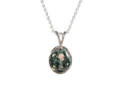 Greenstone Bezel Set 12 x 10mm Pendant 284  5334