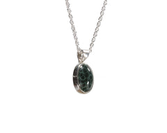 Greenstone Bezel Set 9 x 7mm Pendant 202 5337