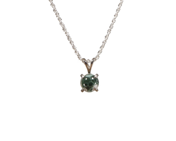 Greenstone   7mm Round Pendant    5414 Store Web
