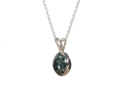 Greenstone 12 x 10mm Bezel Set Pendant  2421  Store Web
