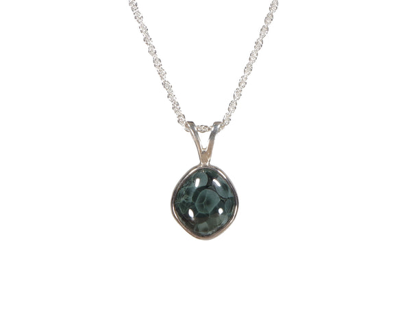 Greenstone 12 x 10mm Bezel Set Pendant  2421  Store Web