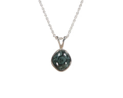 Greenstone 12 x 10mm Bezel Set Pendant  2421  Store Web