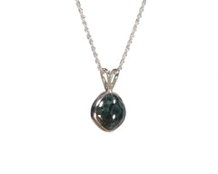 Greenstone 12 x 10mm Bezel Set Pendant  2421  Store Web