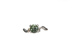 Greenstone Ring  7mm  Swirl setting  4977